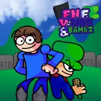 Friday Night Funkin Vs. Dave and Bambi v3 game cover