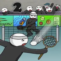 Stick Figure Badminton 2 game cover